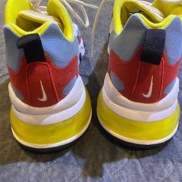 Nike Women's Air Max 270 React Bauhaus Primary Color Low Top Sneakers Size 11 - Picture 9 of 12